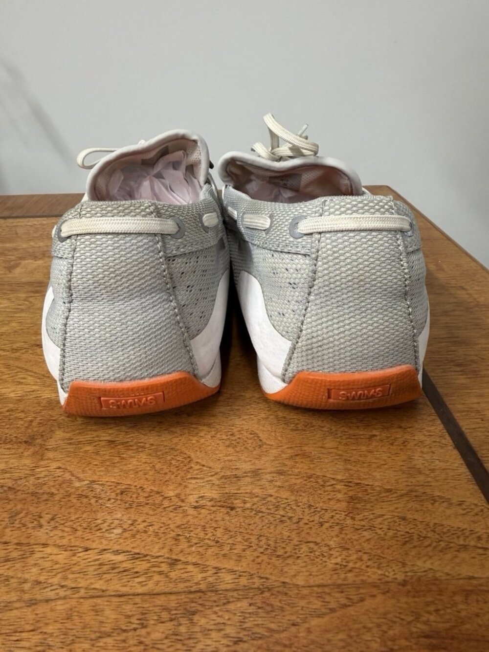 SWIMS Men’s 10 Breeze Wave Gray Orange Loafers Machine‎ Wash Boat & Water Shoes - Picture 4 of 6
